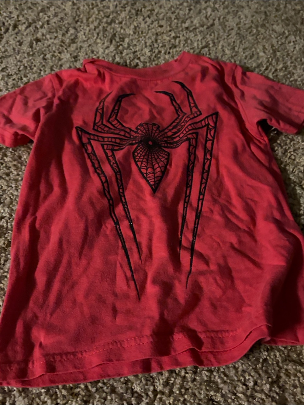 On Running Red Kids Spider Graphic Tee
